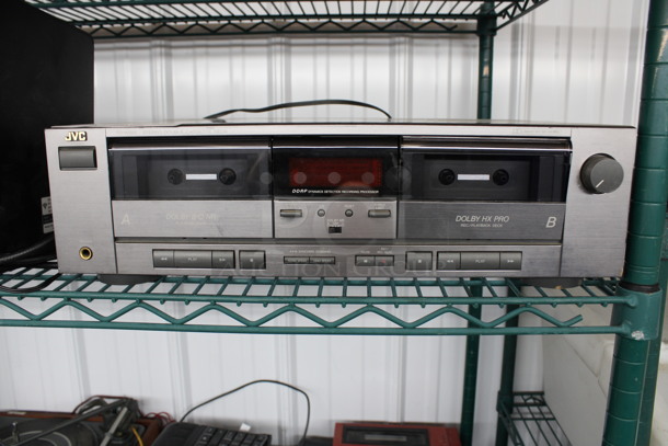 JVC Model TD-W205 Stereo Double Cassette Deck. 17x12x5