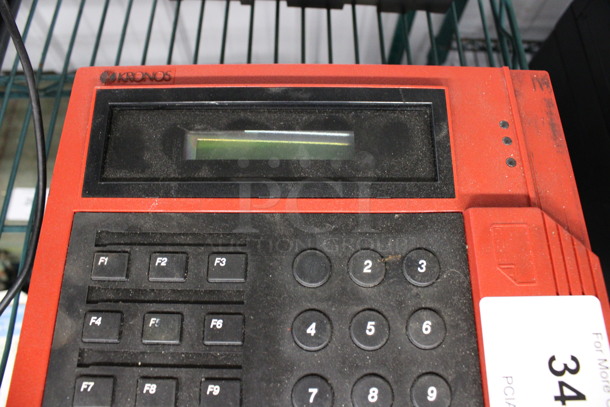 Kronos Model 480F Series 400 Countertop Time Clock. 10x9.5x3.5 - Image 3 of 4