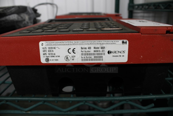 Kronos Model 480F Series 400 Countertop Time Clock. 10x9.5x3.5 - Image 4 of 4