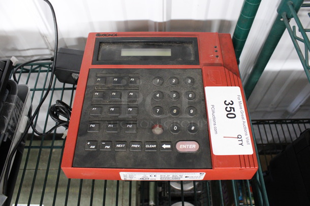 Kronos Model 480F Series 400 Countertop Time Clock. 10x9.5x3.5