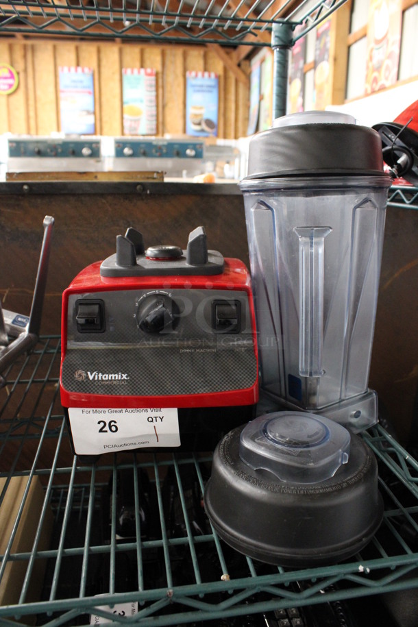 2017 Vita-Mix Model VM0100A Countertop Blender w/ Pitcher and Extra Lid. 120 Volts, 1 Phase. 8x10x21. Tested and Working!