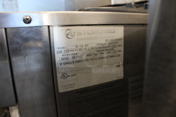 2011 Stoelting Model SF144-38I Stainless Steel Commercial Countertop Air Cooled 2 Flavor Soft Serve Ice Cream Machine w/ Milkshake Mixer. 208-230 Volts, 1 Phase. 22x32x34 - Image 8 of 8