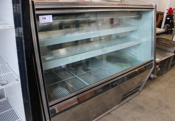 Universal Coolers Stainless Steel Commercial Floor Style Deli Display Case Merchandiser. 71x33x57.5. Tested and Working! - Image 1 of 6