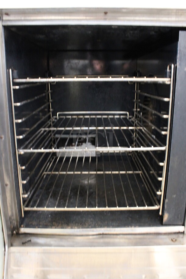2 Blodgett Stainless Steel Commercial Propane Gas Powered Half Size Convection Ovens w/ View Through Door, Metal Oven Racks and Thermostatic Controls. 30x26x60. 2 Times Your Bid! - Image 7 of 7