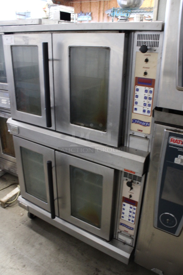 2 Lang Stainless Steel Commercial Electric Powered Full Size Convection Oven w/ View Through Doors and Metal Oven Racks. 220-480 Volts, 3 Phase. 40x39x62. 2 Times Your Bid! - Image 2 of 7