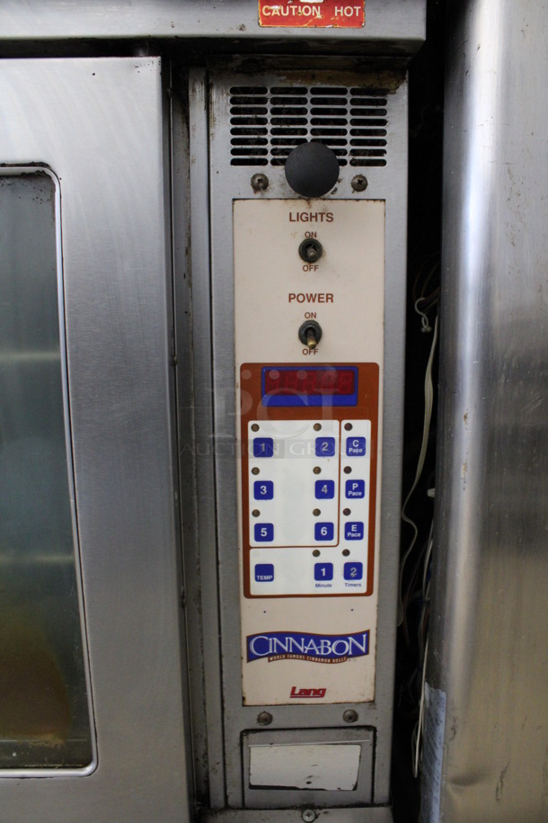 2 Lang Stainless Steel Commercial Electric Powered Full Size Convection Oven w/ View Through Doors and Metal Oven Racks. 220-480 Volts, 3 Phase. 40x39x62. 2 Times Your Bid! - Image 7 of 7