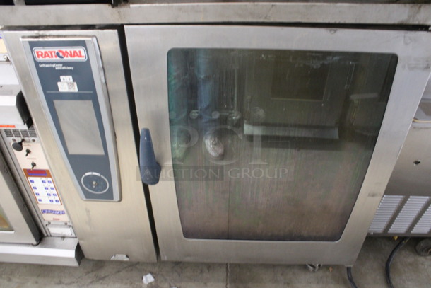 2 Rational 5Senses Stainless Steel Commercial Combitherm Self Cooking Center Convection Ovens on Commercial Casters. Top Model: SCC WE 62. Bottom Model: SCC WE 102. 480 Volts, 3 Phase. 42x40x73. 2 Times Your Bid! - Image 3 of 6