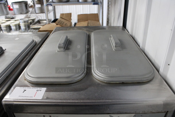 Taylor Model 794-33 Stainless Steel Commercial Floor Style Water Cooled 2 Flavor w/ Twist Soft Serve Ice Cream Machine on Commercial Casters. 208-230 Volts, 3 Phase. 20x34x59 - Image 5 of 7