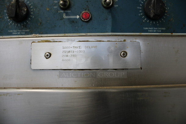 Alto Shaam Model 1000-TH/I DELUXE Stainless Steel Commercial Cook N Hold Oven on Commercial Casters. 208-240 Volts. 23x30x76.5 - Image 4 of 8