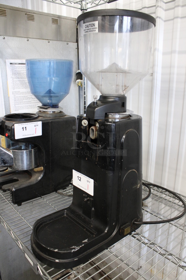 Metal Commercial Countertop Espresso Bean Grinder w/ Hopper. 8x16x24. Tested and Does Not Power On