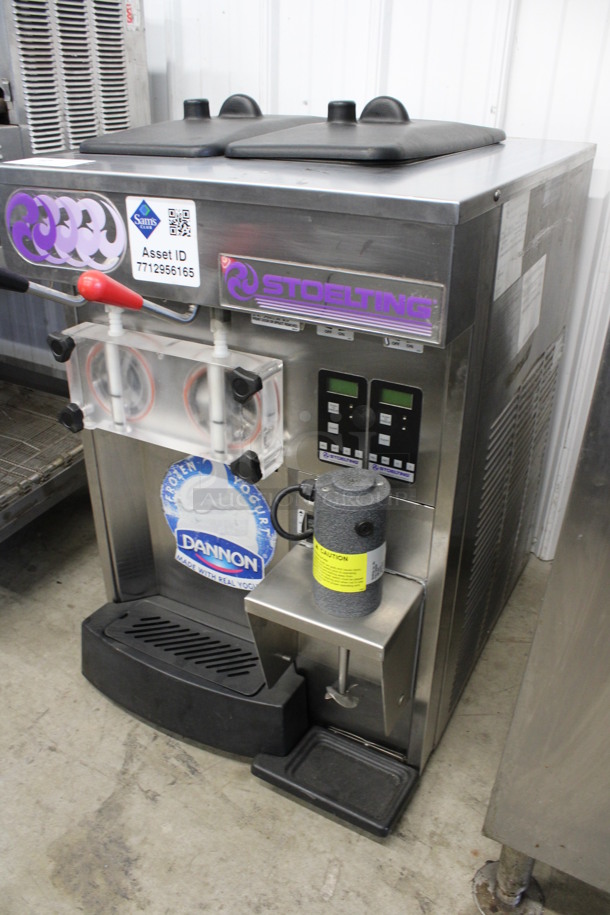 2011 Stoelting Model SF144-38I Stainless Steel Commercial Countertop Air Cooled 2 Flavor Soft Serve Ice Cream Machine w/ Milkshake Mixer. 208-230 Volts, 1 Phase. 22x32x34 - Image 2 of 8