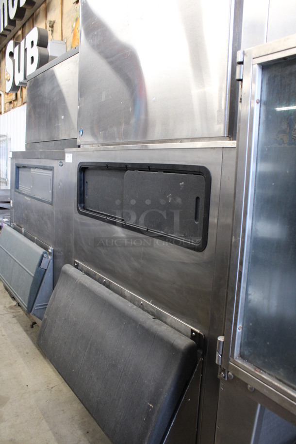 Hoshizaki Model KM-1900SRJ3 Stainless Steel Commercial Ice Machine Head on Hoshizaki Model B-1500SS Stainless Steel Commercial Ice Bin. 208/230 Volts, 3 Phase. 60x43x98.5 - Image 6 of 8