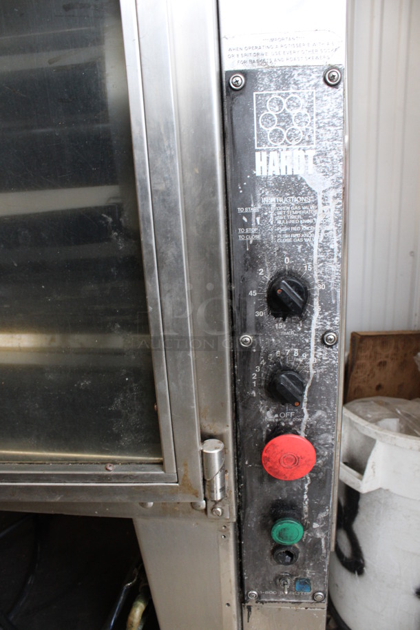 Hardt Model Inferno Stainless Steel Commercial Natural Gas Powered 7 Spit Rotisserie Oven on Commercial Casters. 150,000 BTU. 58x41x77 - Image 3 of 9