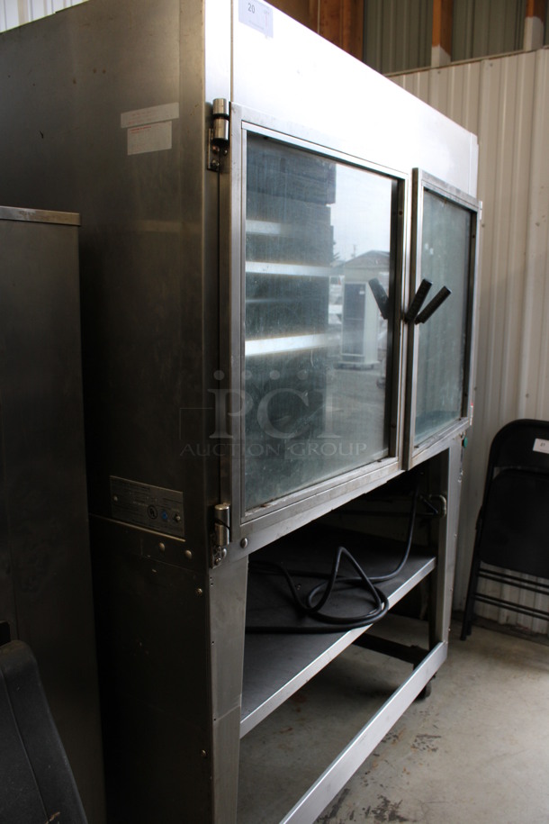 Hardt Model Inferno Stainless Steel Commercial Natural Gas Powered 7 Spit Rotisserie Oven on Commercial Casters. 150,000 BTU. 58x41x77 - Image 6 of 9