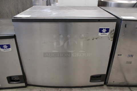 2011 Manitowoc Model IY0694N-261 Stainless Steel Commercial Ice Machine Head w/ Manitowoc Model JC0895 Remote Fan. 208-230 Volts, 1 Phase. 30x25x27