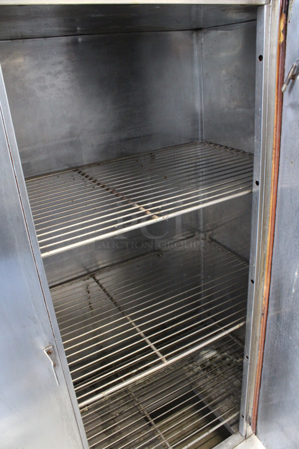 Carter Hoffmann Stainless Steel Commercial Single Door Reach In Cabinet on Commercial Casters. 50x31x64 - Image 3 of 6