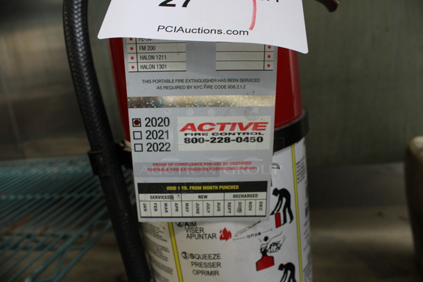 Strike First Dry Chemical Fire Extinguisher. 5x6x20.5 - Image 2 of 5