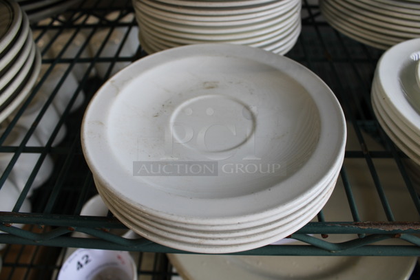 24 White Ceramic Plates. 6x6x0.5. 24 Times Your Bid! - Image 2 of 3