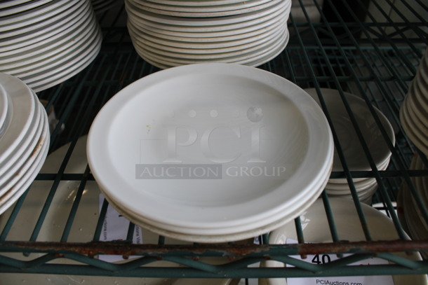 24 White Ceramic Plates. 6.5x6.5x0.5. 24 Times Your Bid! - Image 2 of 3