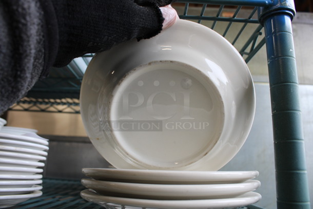 28 White Ceramic Plates. 7x7x1. 28 Times Your Bid! - Image 2 of 3
