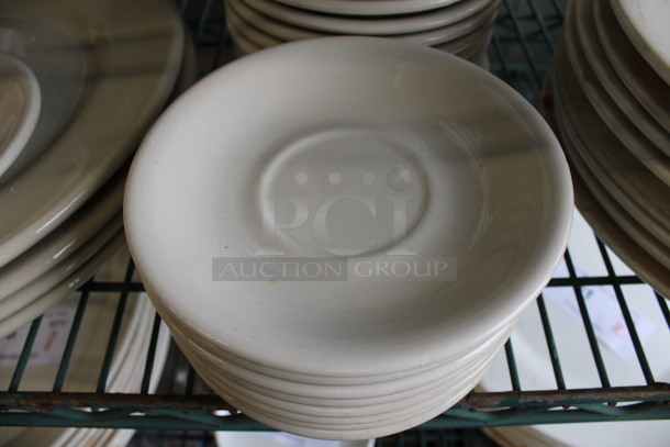 21 White Ceramic Saucers. 6x6x1. 21 Times Your Bid! - Image 2 of 3