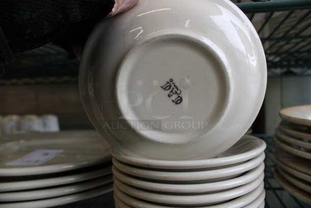 21 White Ceramic Saucers. 6x6x1. 21 Times Your Bid! - Image 3 of 3