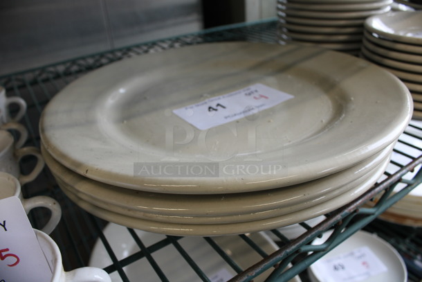 4 White Ceramic Plates. 12x12x1.5. 4 Times Your Bid! - Image 2 of 3