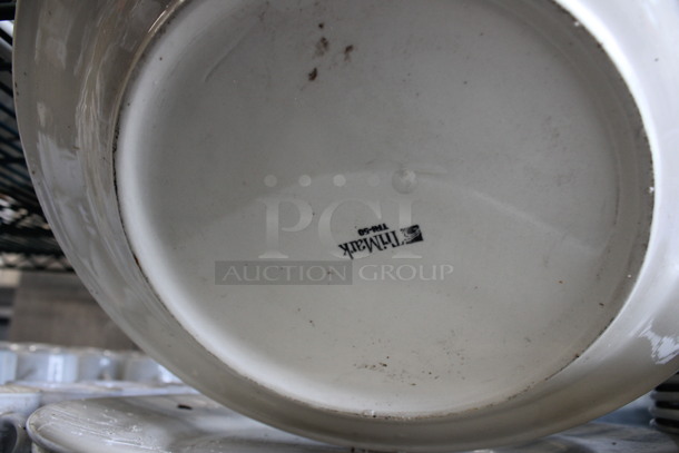 4 White Ceramic Plates. 12x12x1.5. 4 Times Your Bid! - Image 3 of 3
