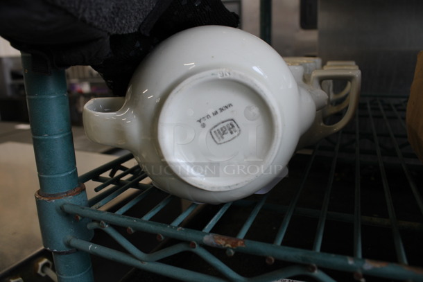 4 White Ceramic Pitchers. 7x4x3.5. 4 Times Your Bid! - Image 3 of 3