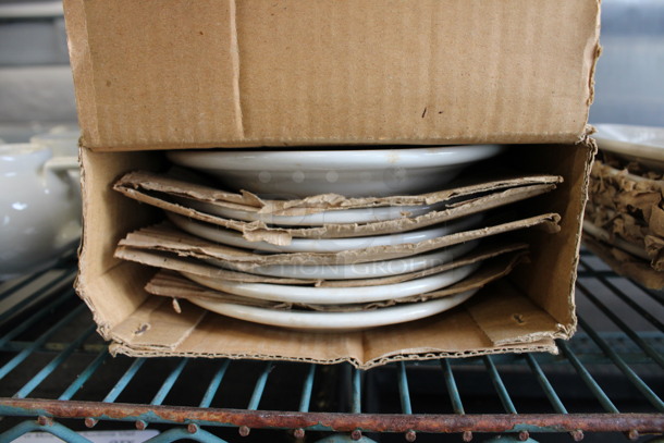 6 BRAND NEW IN BOX! White Ceramic Plates. 7x7x1. 6 Times Your Bid! - Image 3 of 3