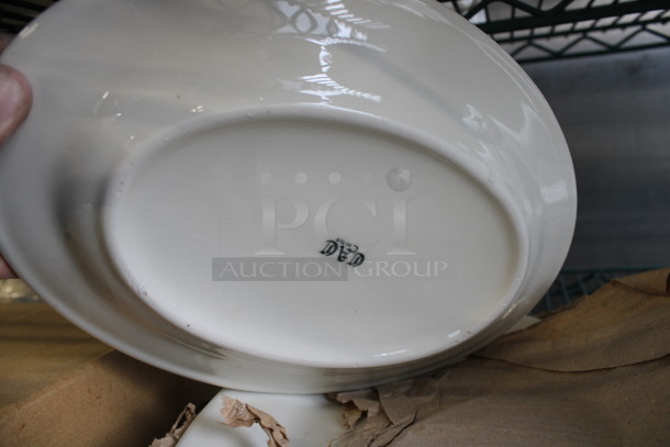 6 BRAND NEW! White Ceramic Oval Plates. 10.5x7.5x1. 6 Times Your Bid! - Image 3 of 3
