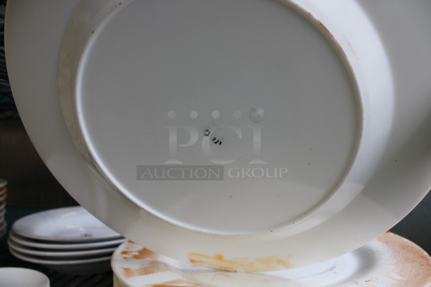 10 White Ceramic Plates. 12x12x0.5. 10 Times Your Bid! - Image 4 of 4