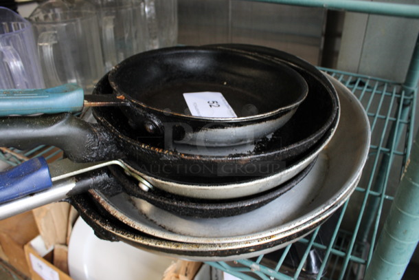 6 Various Metal Skillets. Includes 25x14.5x2.5. 6 Times Your Bid! - Image 2 of 3