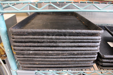 12 Metal Rectangular Baking Pans. 12x18x1. 12 Times Your Bid!