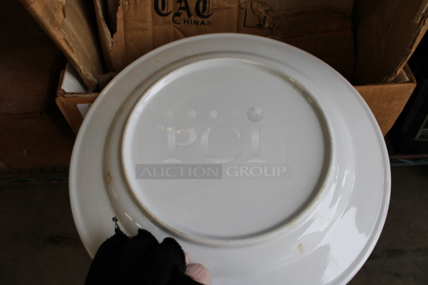 9 BRAND NEW! White Ceramic Plates. 12x12x1. 9 Times Your Bid! - Image 2 of 3