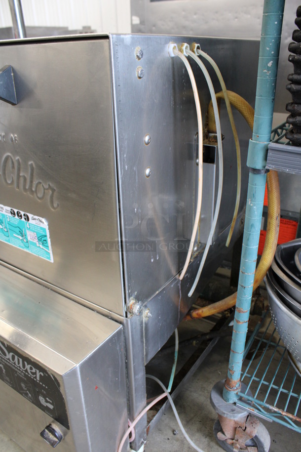 Auto-Chlor System Space Saver ENERGY STAR Stainless Steel Commercial Dishwasher w/ Dish Caddy. 23x28x33.5 - Image 7 of 8