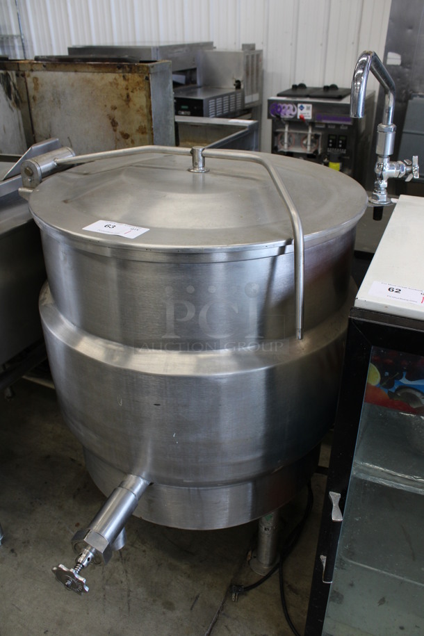 2011 Vulcan Hart Model MDMT-20 Stainless Steel Commercial Steam Powered Floor Style 20 Gallon Steam Kettle. 32x38x48 - Image 2 of 7