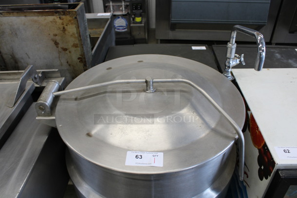 2011 Vulcan Hart Model MDMT-20 Stainless Steel Commercial Steam Powered Floor Style 20 Gallon Steam Kettle. 32x38x48 - Image 3 of 7