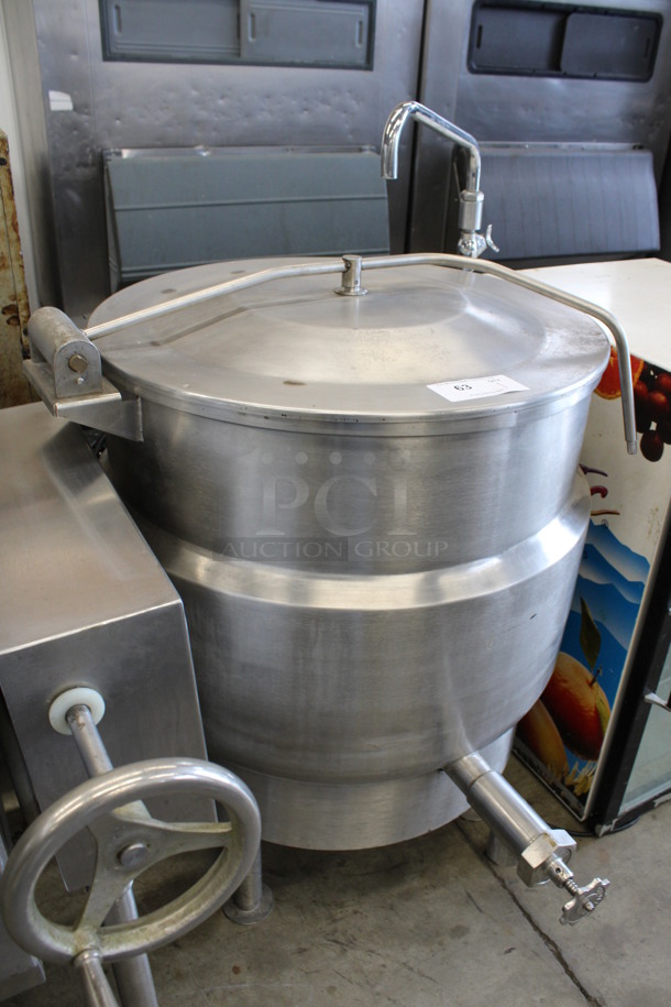 2011 Vulcan Hart Model MDMT-20 Stainless Steel Commercial Steam Powered Floor Style 20 Gallon Steam Kettle. 32x38x48 - Image 5 of 7