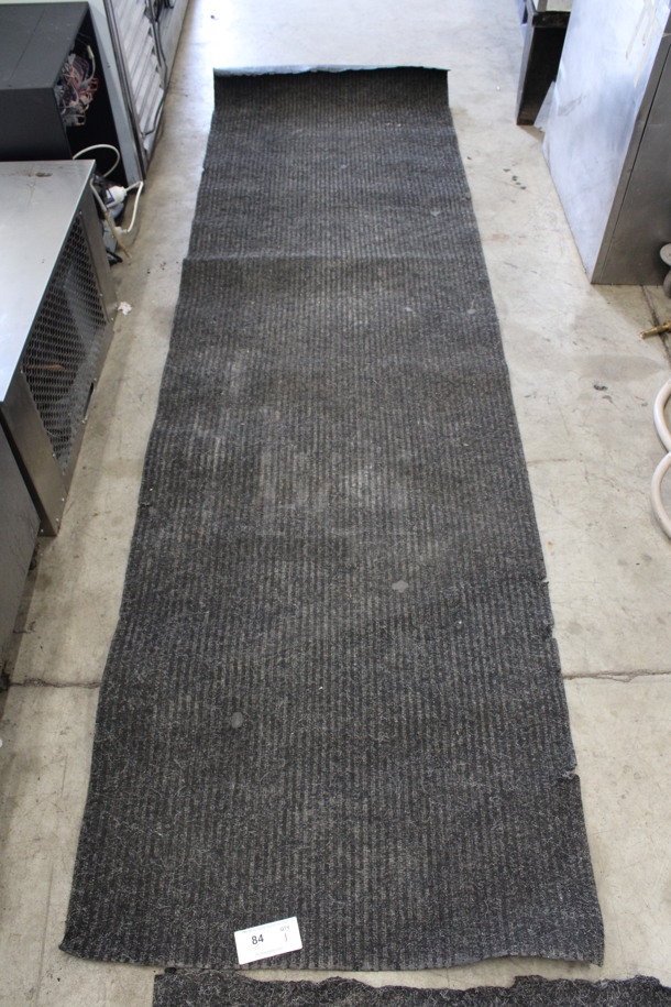 Gray Floor Mat Runner. 34x119