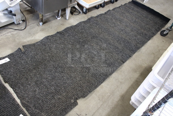 Gray Floor Mat Runner. 34x116 - Image 2 of 4