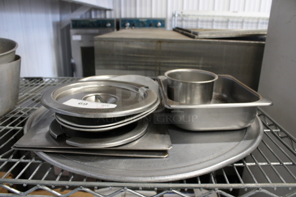 ALL ONE MONEY! Lot of Various Metal Pieces Including Round Pizza Pan! - Image 1 of 3