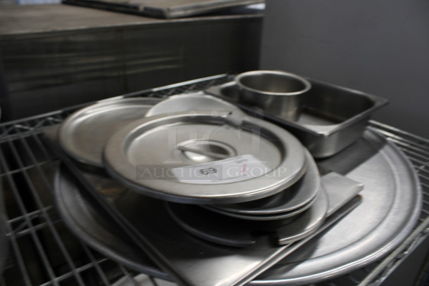 ALL ONE MONEY! Lot of Various Metal Pieces Including Round Pizza Pan! - Image 2 of 3