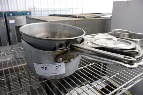 2 Metal Sauce Pots. 17x10x5. 2 Times Your Bid!