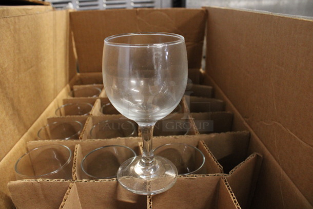 16 BRAND NEW IN BOX! Libbey Embassy Wine Glasses. 3x3x5.5. 16 Times Your Bid!