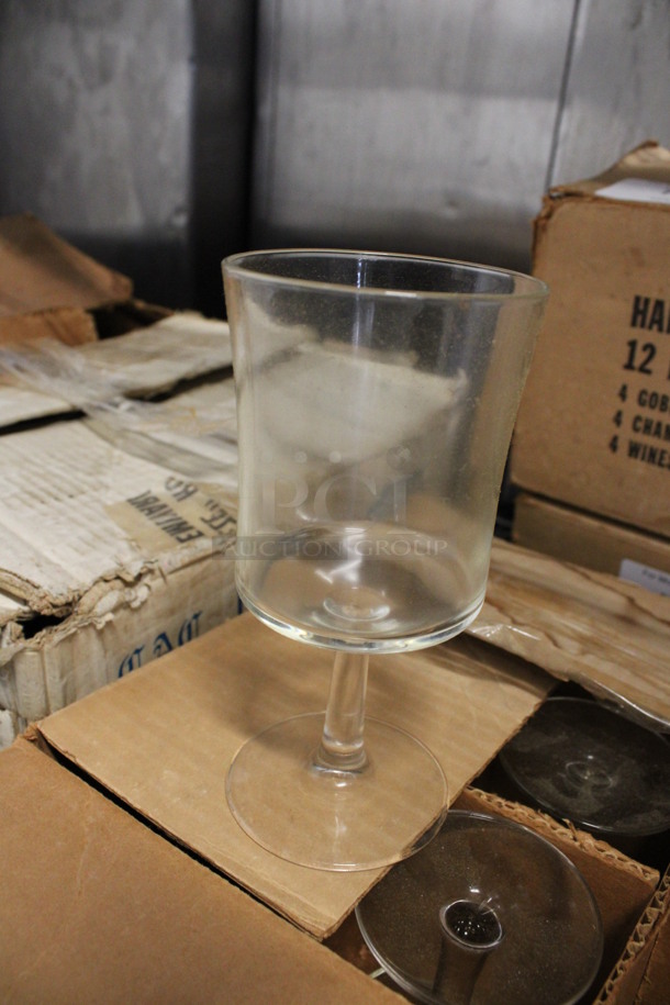 12 BRAND NEW IN BOX! Goblet Wine Glasses. 3.5x3.5x6.5. 12 Times Your Bid! - Image 2 of 2