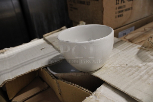30 BRAND NEW IN BOX! White Ceramic Mugs. 5x4x2.5. 30 Times Your Bid! - Image 2 of 4