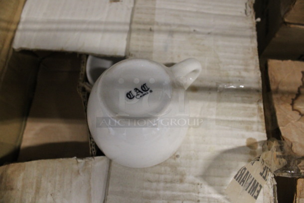 30 BRAND NEW IN BOX! White Ceramic Mugs. 5x4x2.5. 30 Times Your Bid! - Image 3 of 4