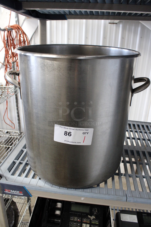 Stainless Steel Stock Pot. 17x15x16