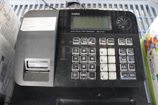 Casio Model SE-S700 Countertop Electronic Cash Register. 13x13x6 - Image 3 of 4